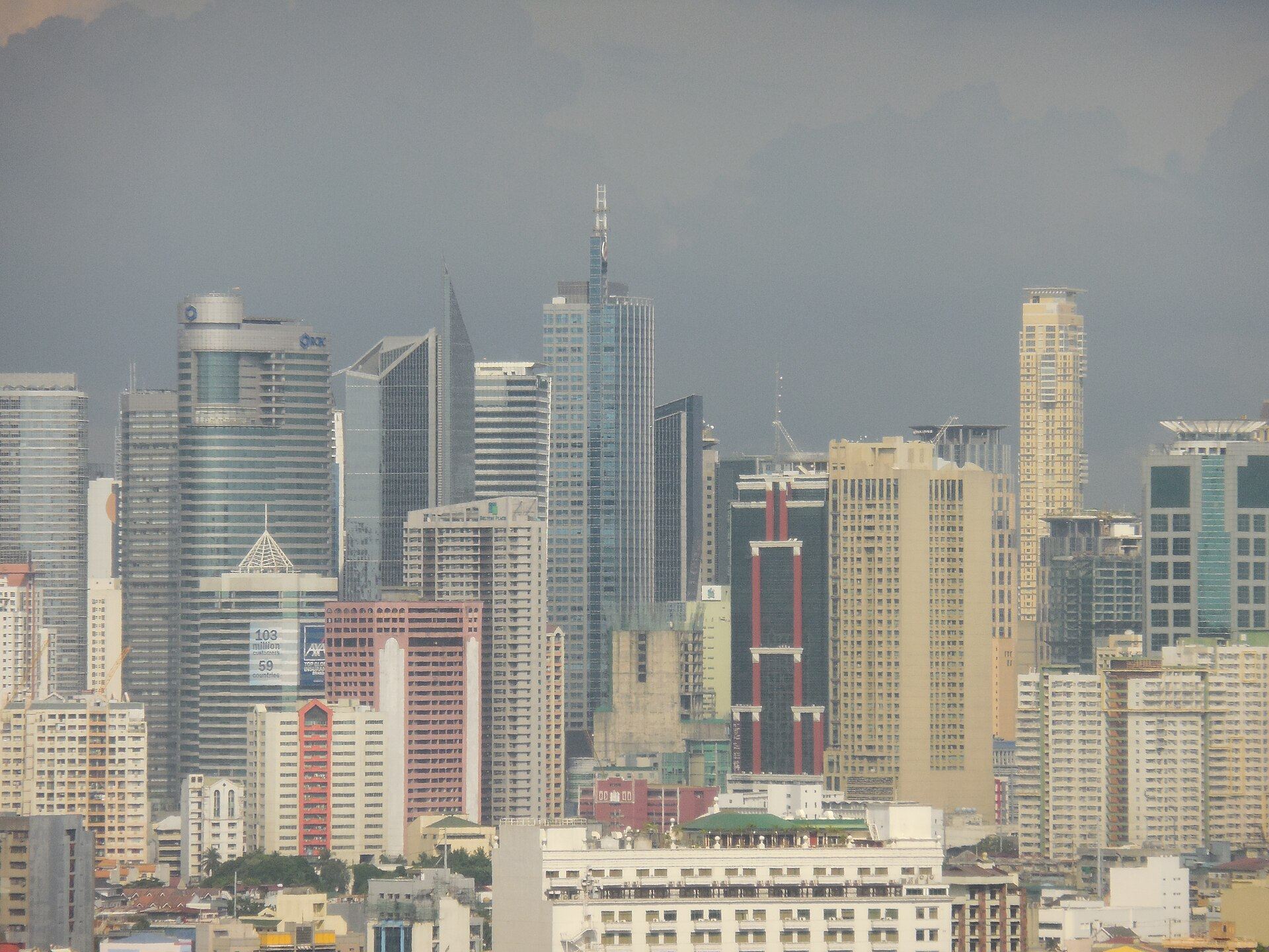 The office towers of the Makati business district
